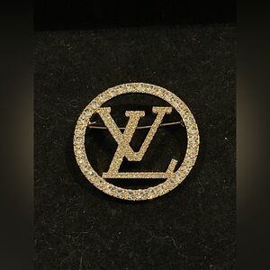 Fashion Jewelry Luxurious Gold Crystal Brooch